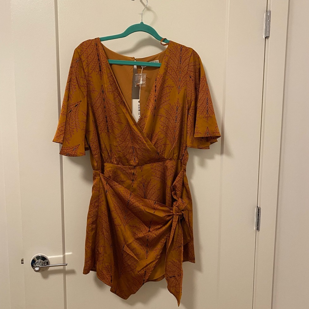 Skort romper with bell sleeves- Vici